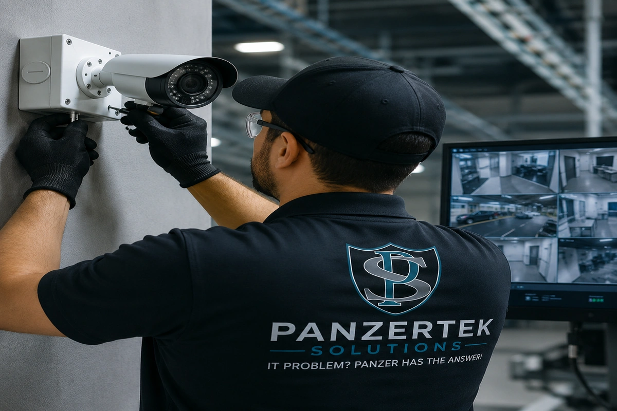 CCTV security camera installation
